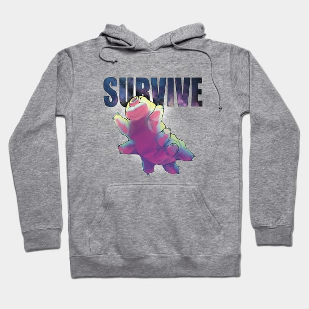 Survive like a Tardigrade Hoodie by Gatobob